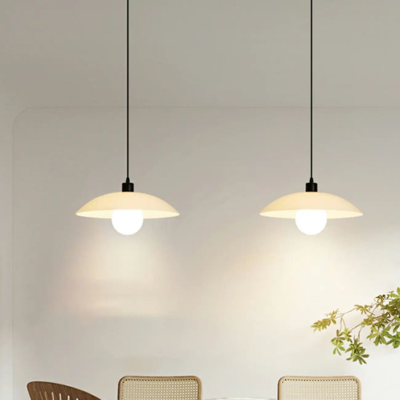 Modern Glass Shade Adjustable Pendant Light for Dining Image - 4 | homeyfad