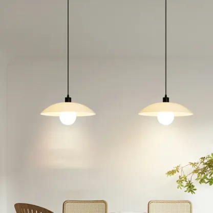Modern Glass Shade Adjustable Pendant Light for Dining Image - 4