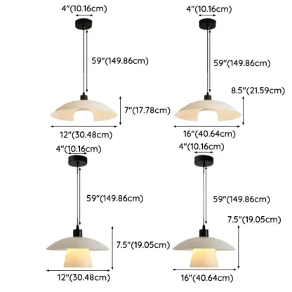 Modern Glass Shade Adjustable Pendant Light for Dining Image - 8