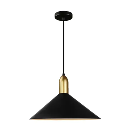 Industrial Metal Cone Pendant Light for Kitchen Image - 9