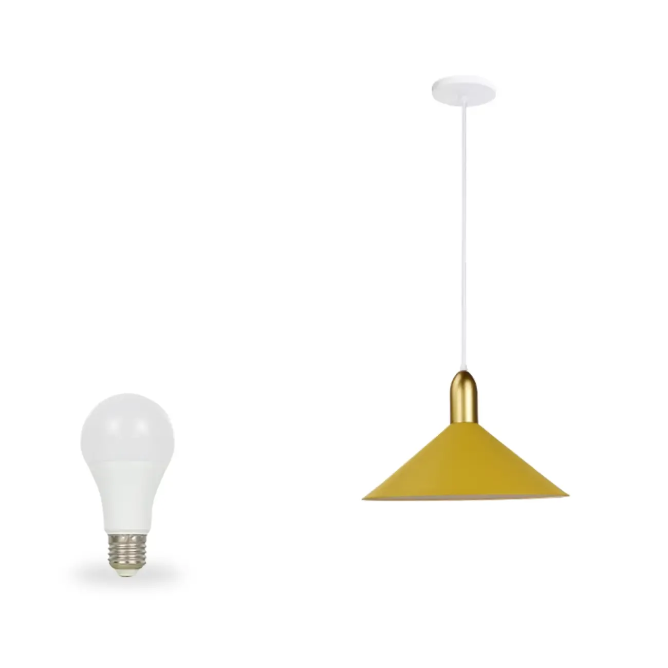 Industrial Metal Cone Pendant Light for Kitchen Image - 10