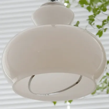 Modern Green Glass Adjustable Kitchen Pendant Lighting Image - 12