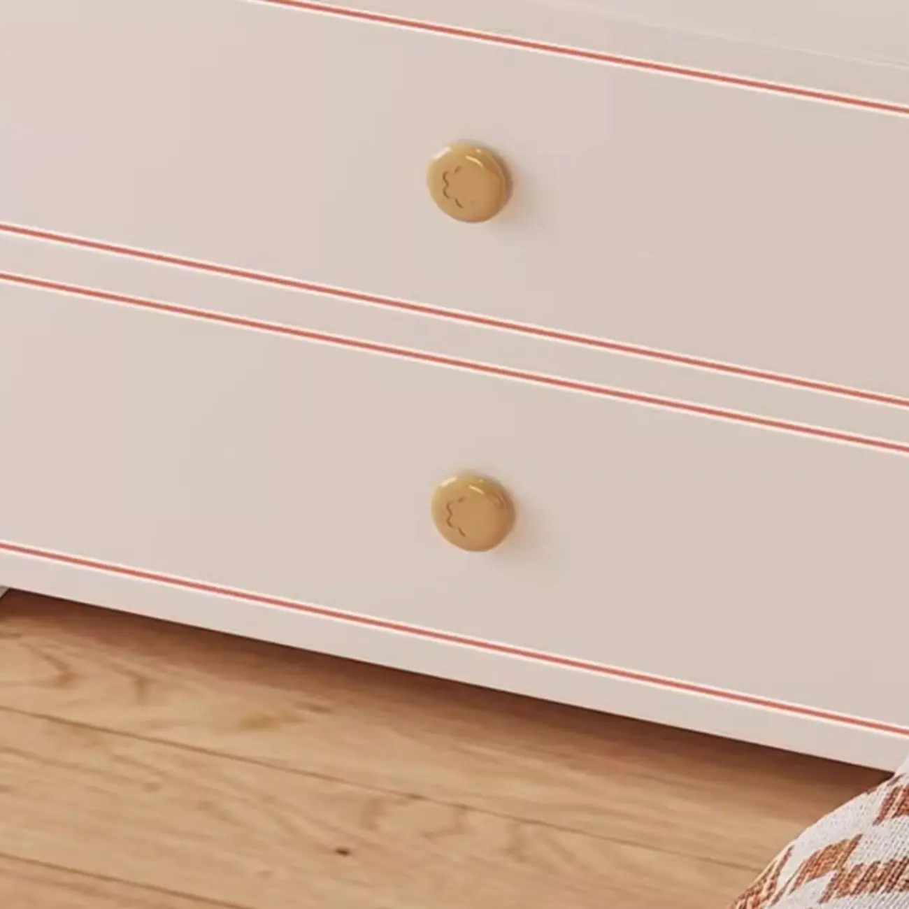 Wooden Modern Open Storage Nightstand with Drawers Image - 5 | homeyfad