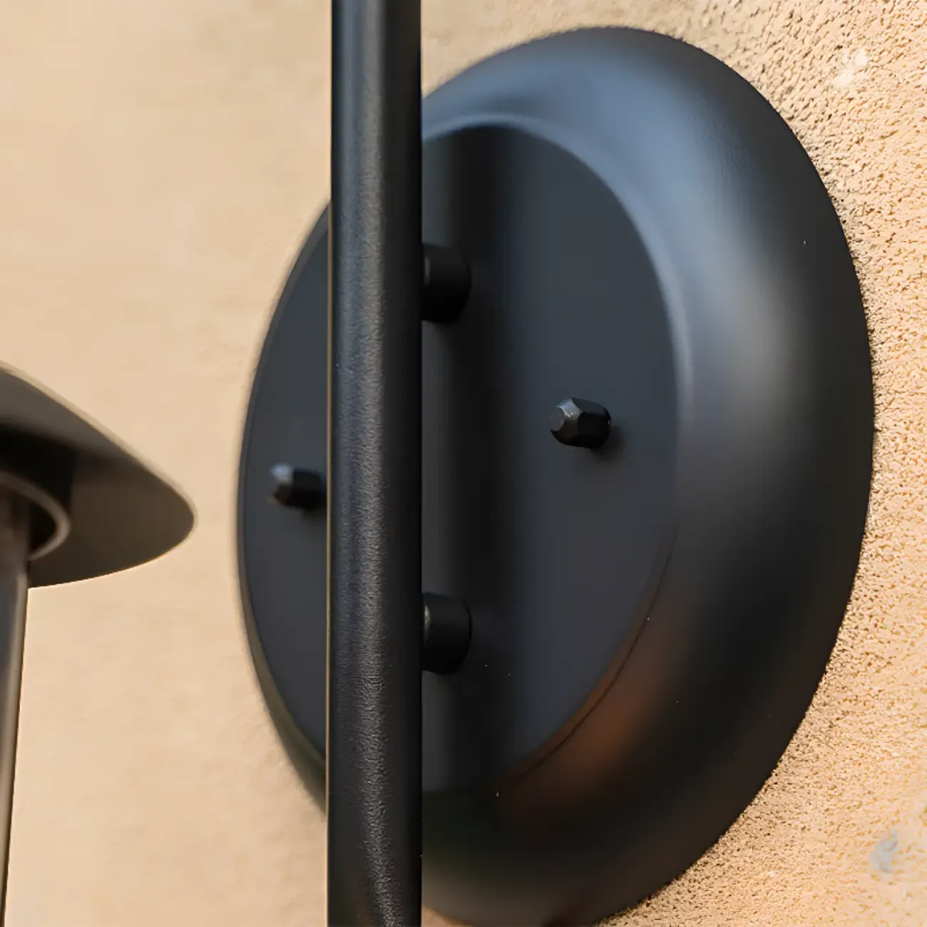 Industrial Black Metal Glass Outdoor Wall Lantern Light  Image - 11