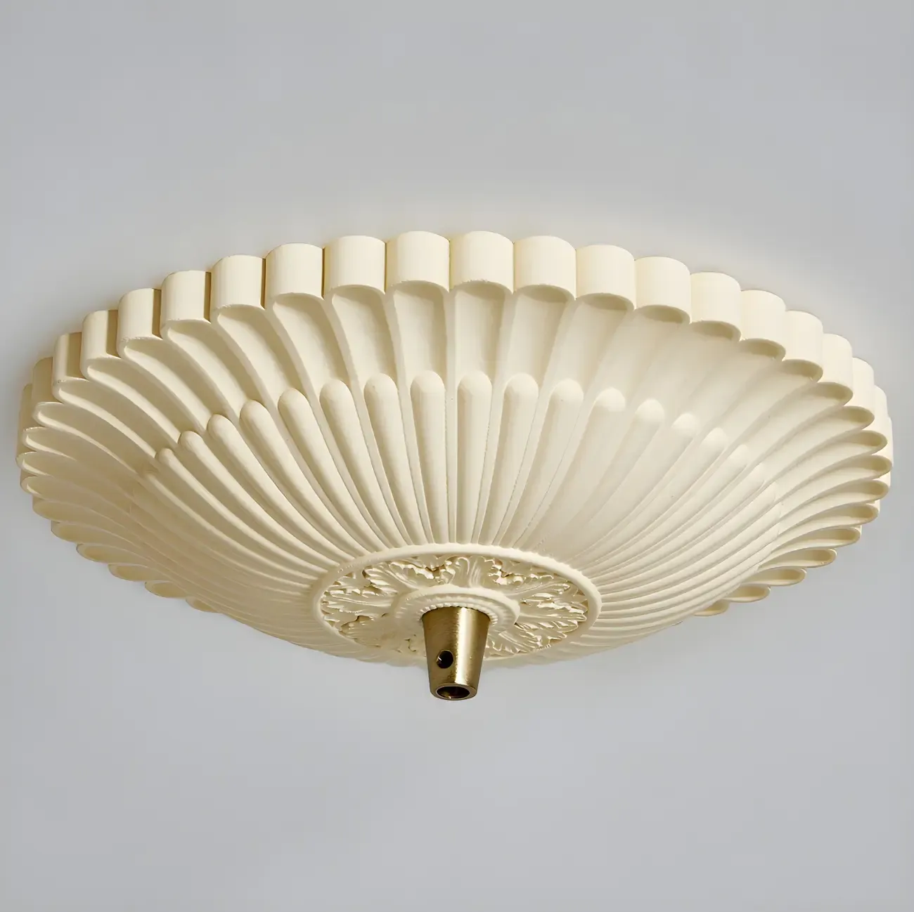 Modern Cream Bowl Pendant Light for Dining Room Image - 10