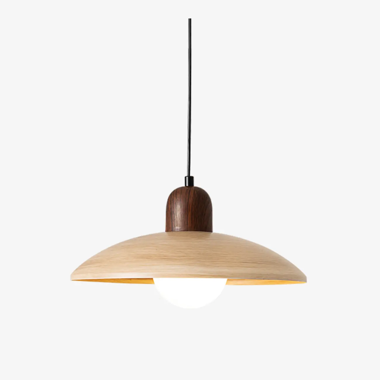 Modern Wood and Glass Pendant Light for Dining Rooms Image - 2 | homeyfad