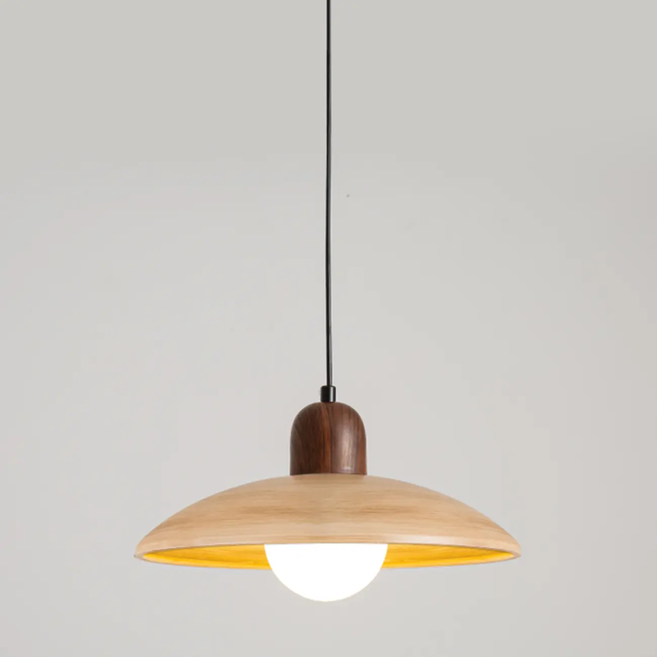 Modern Wood and Glass Pendant Light for Dining Rooms Image - 3 | homeyfad