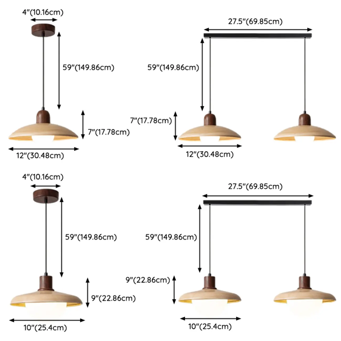 Modern Wood and Glass Pendant Light for Dining Rooms Image - 6 | homeyfad