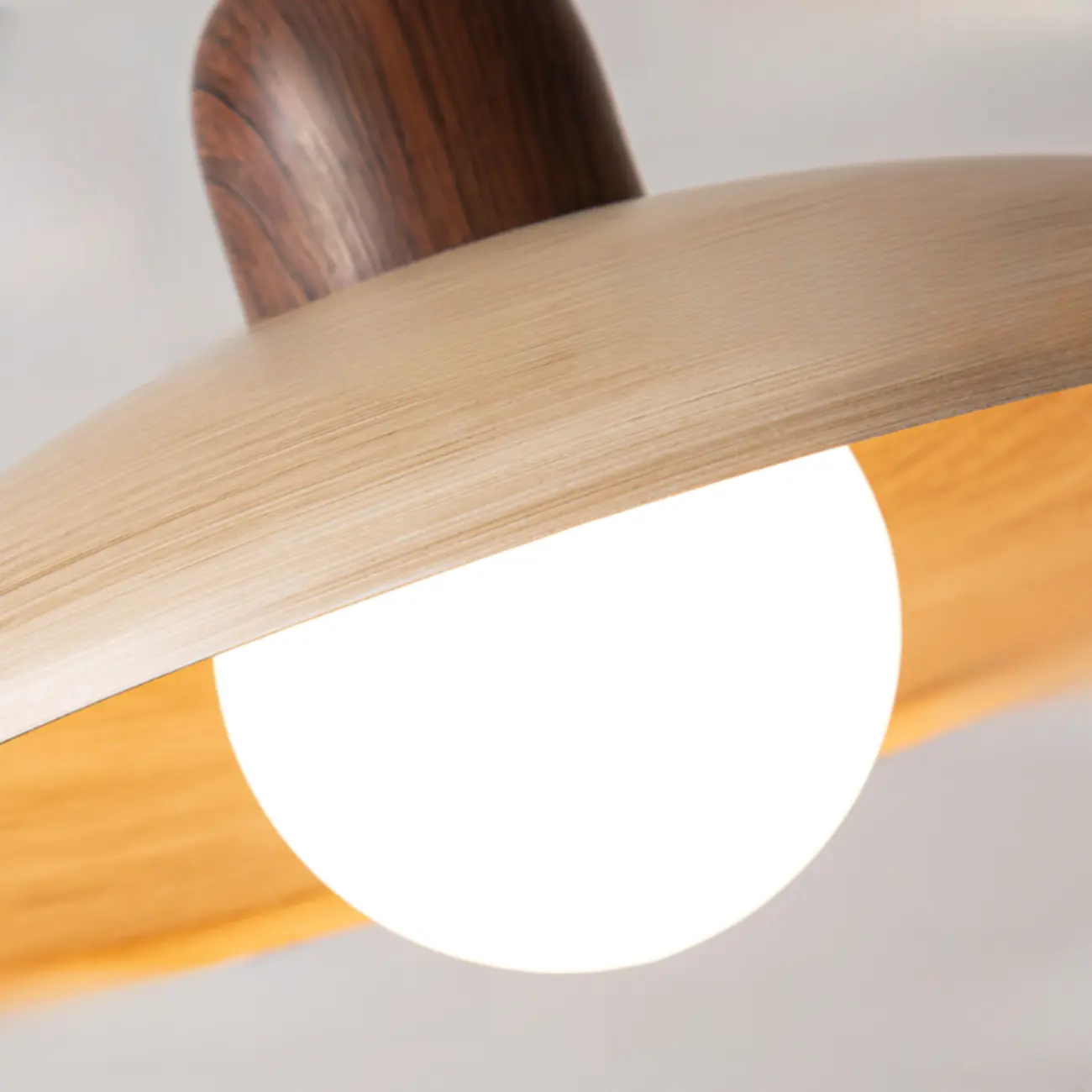 Modern Wood and Glass Pendant Light for Dining Rooms Image - 9 | homeyfad