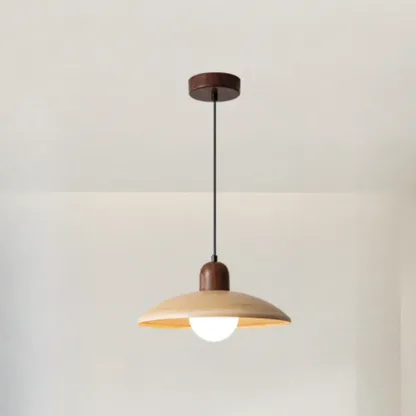 Modern Wood and Glass Pendant Light for Dining Rooms Image - 10