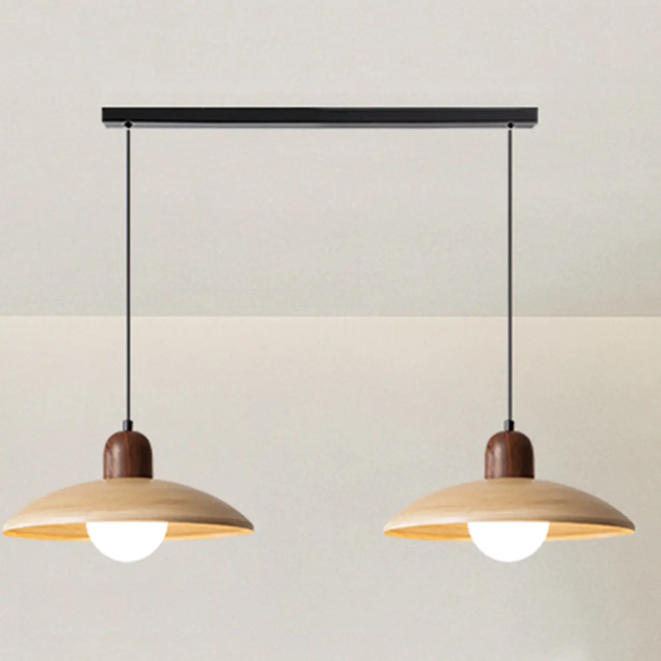 Modern Wood and Glass Pendant Light for Dining Rooms Image - 11 | homeyfad
