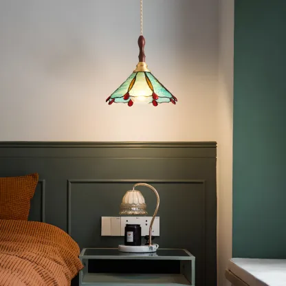 Vintage Glass Pendant Light for Dining and Kitchen Image - 3