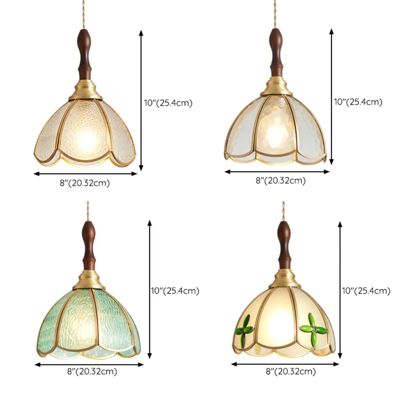 Vintage Glass Pendant Light for Dining and Kitchen Image - 6