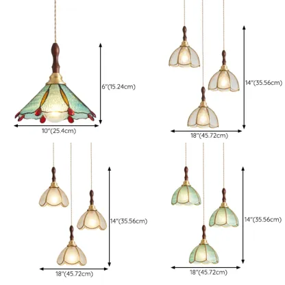 Vintage Glass Pendant Light for Dining and Kitchen Image - 7