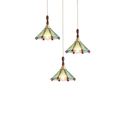 Vintage Glass Pendant Light for Dining and Kitchen Image - 11