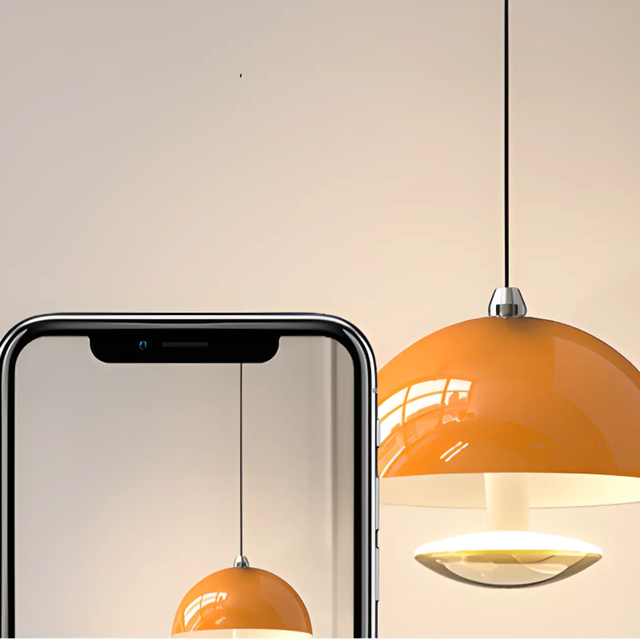 Modern Dimmable LED Pendant Light Metal Round for Bedroom Image - 14 | homeyfad