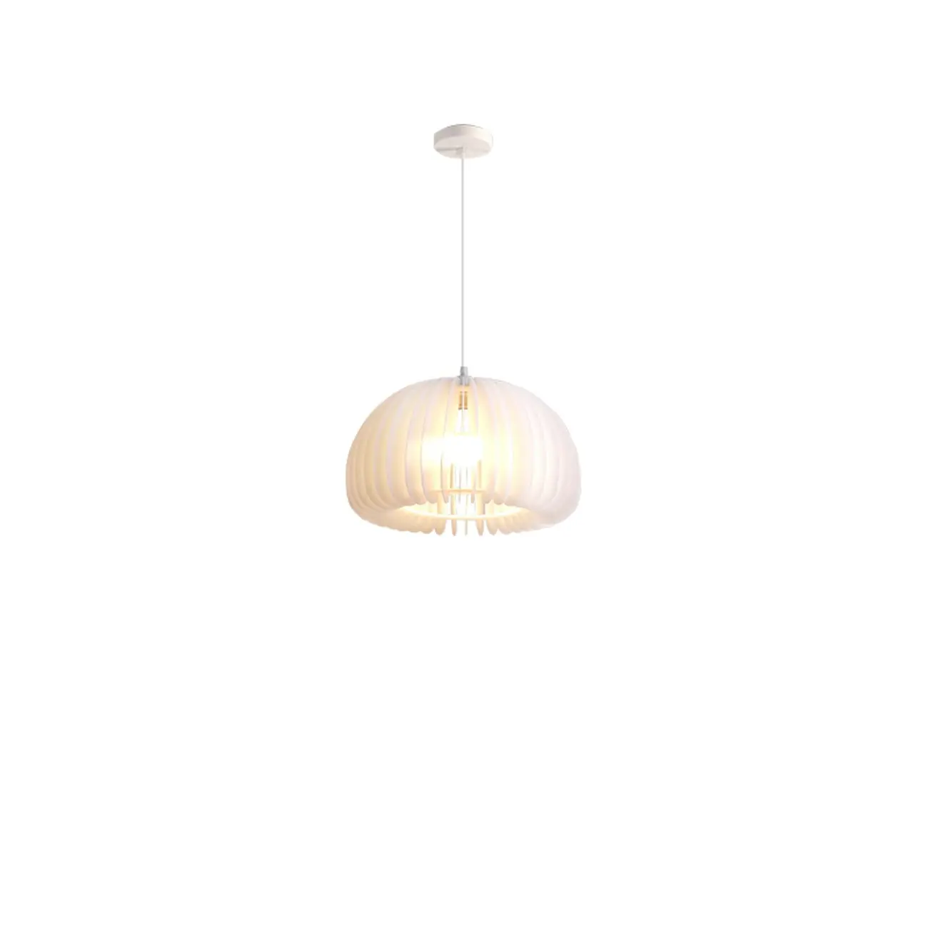 Modern White Acrylic Pendant Light for living Room Image - 6 | homeyfad