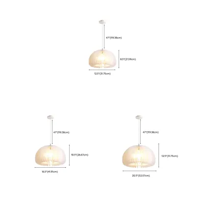 Modern White Acrylic Pendant Light for living Room Image - 9