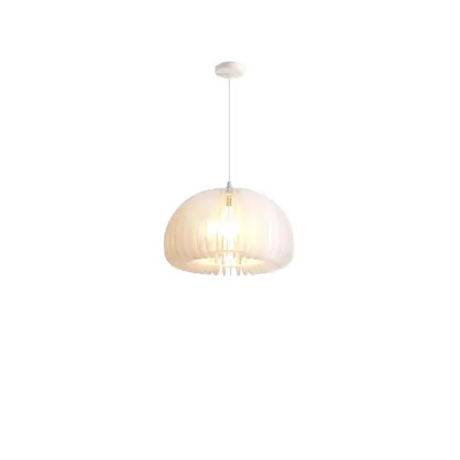 Modern White Acrylic Pendant Light for living Room Image - 7