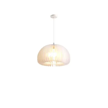 Modern White Acrylic Pendant Light for living Room Image - 8