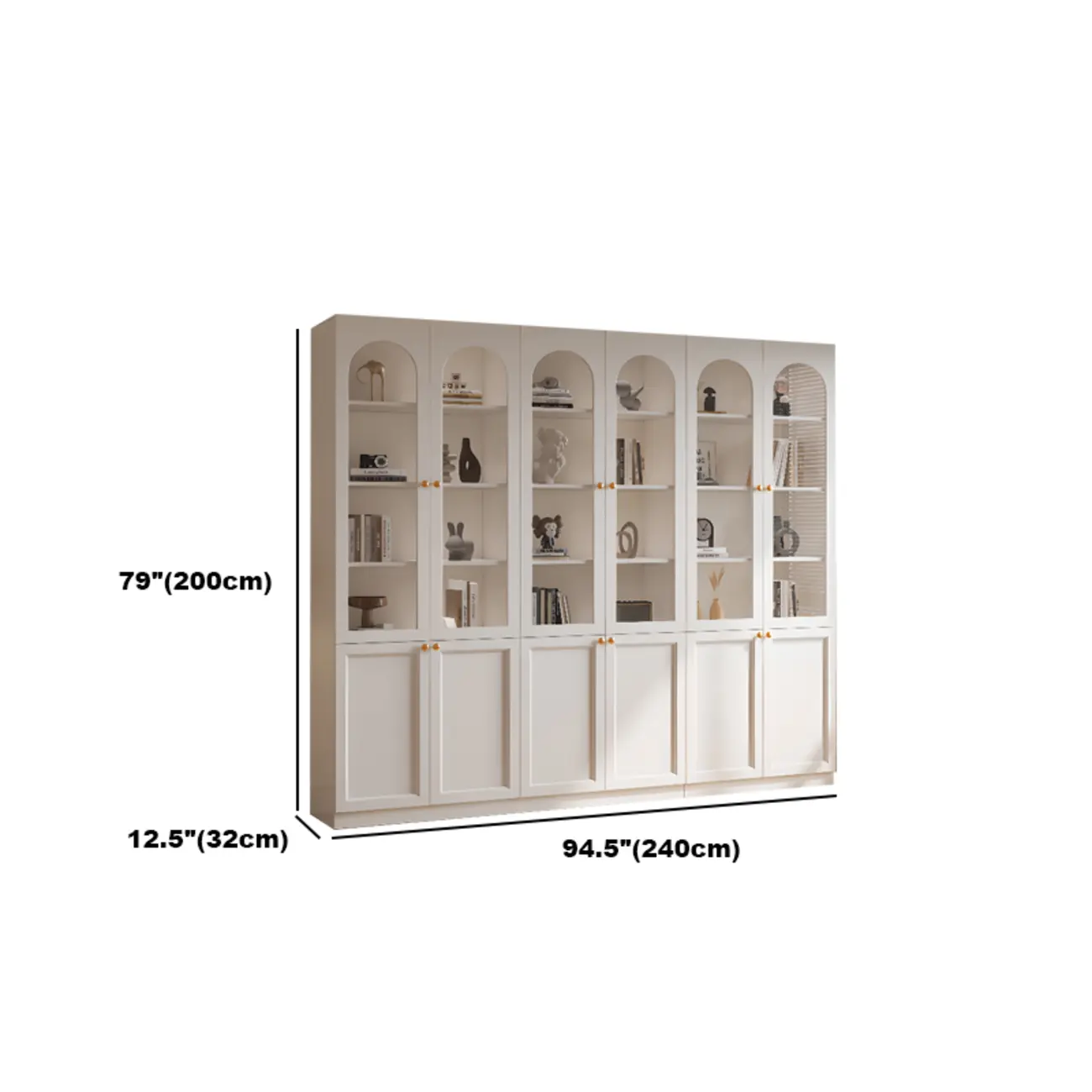 Modern Reclaimed Wood Bookcase with Glass Doors Image - 19 | homeyfad