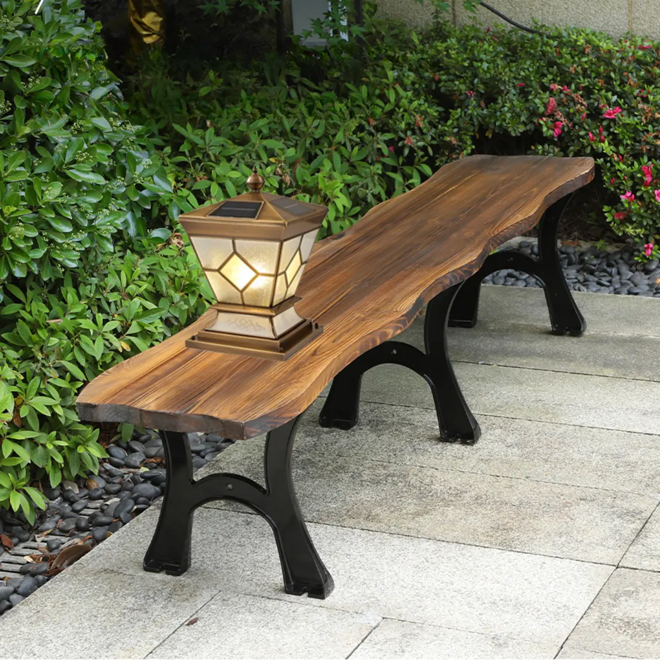 Vintage Bronze Solar Square Post Cap Light for Outdoor | homeyfad