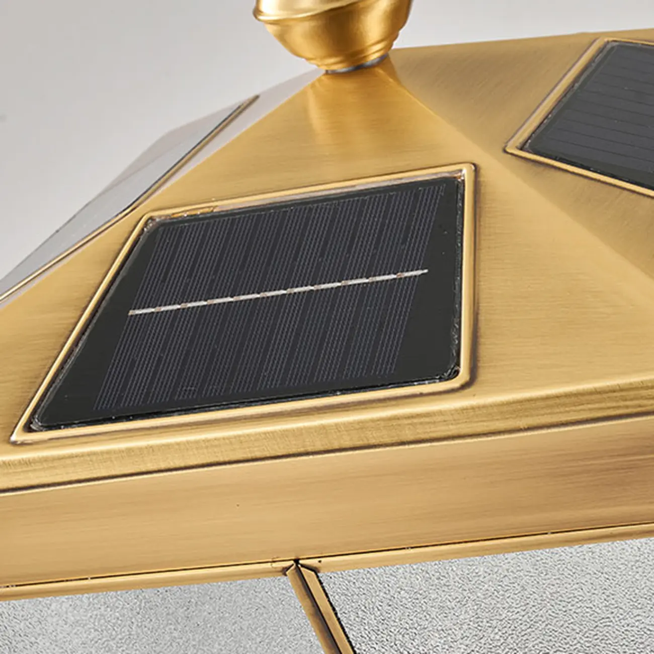 Vintage Bronze Solar Square Post Cap Light for Outdoor | homeyfad