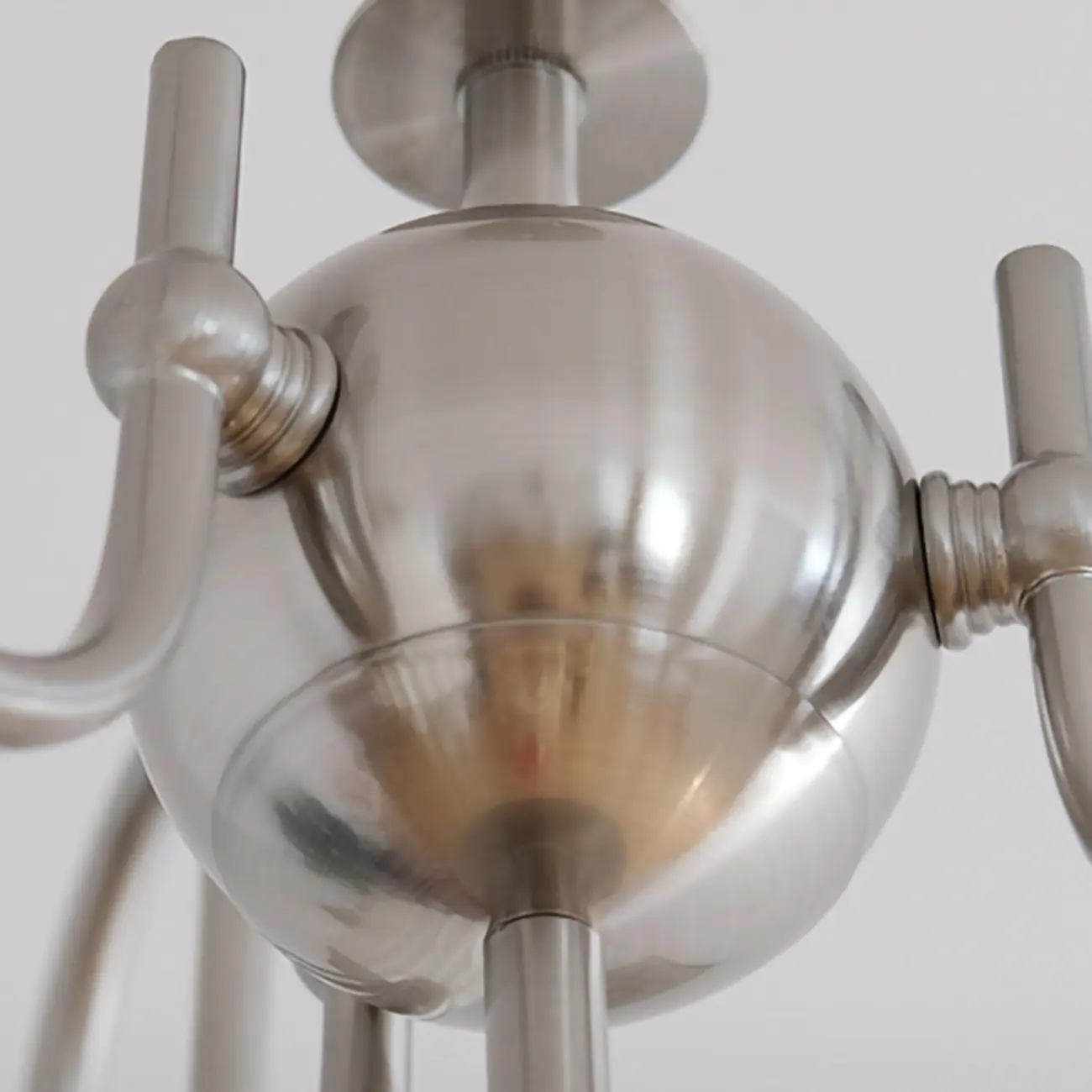 Modern Metal Chandelier with Elegant Shades for Living Room Image - 7 | homeyfad