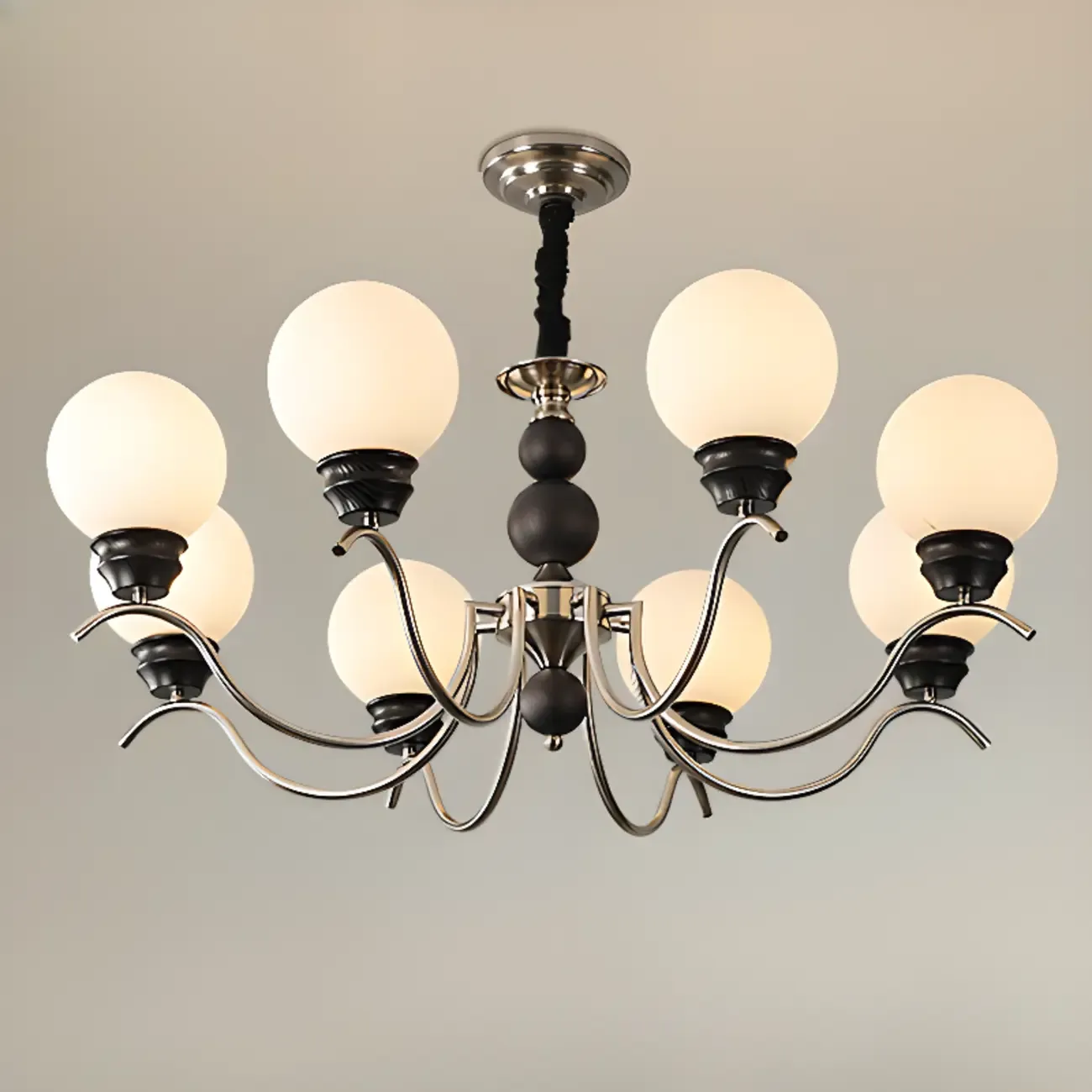 Modern Globe Iron Chandelier for Dining Room Image - 9