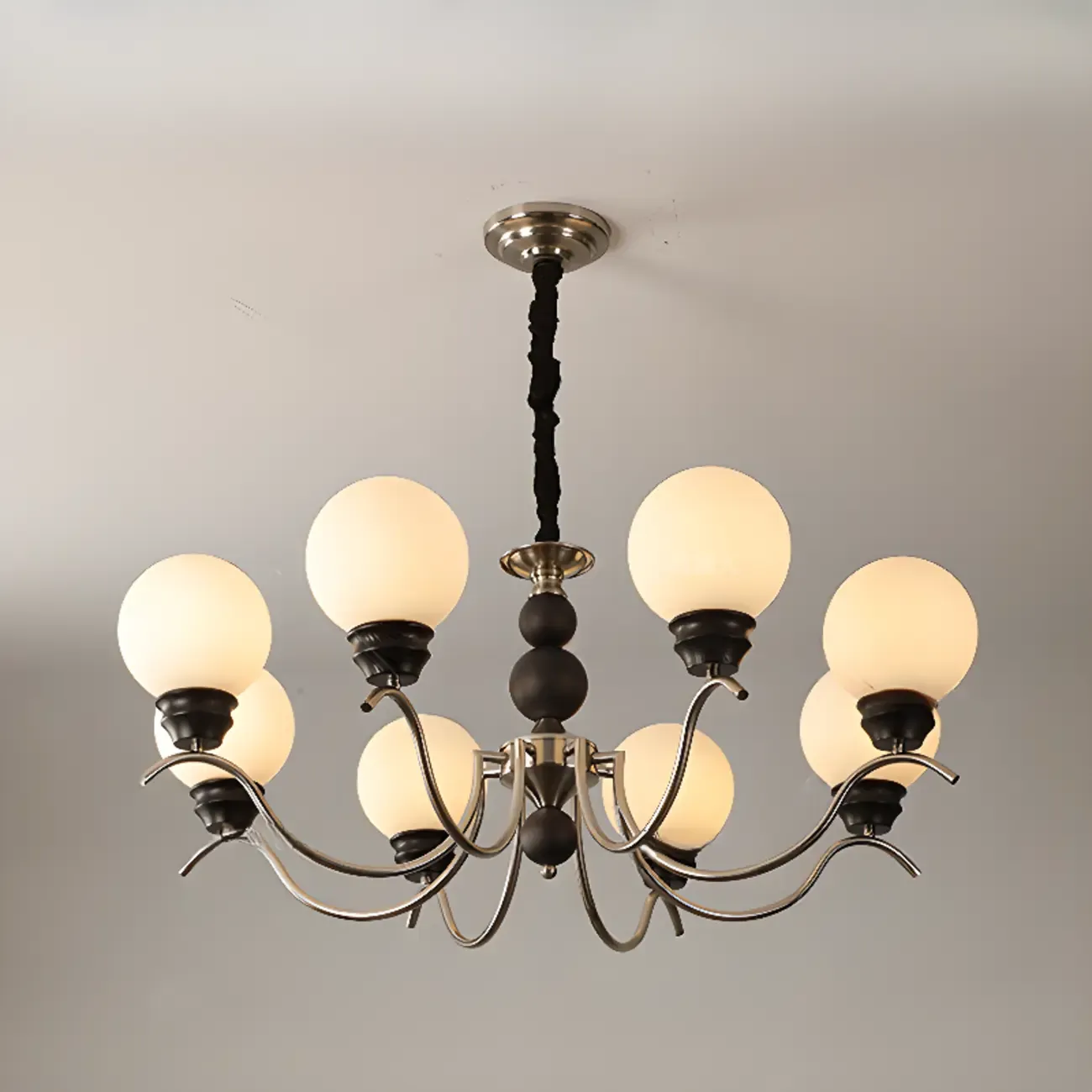 Modern Globe Iron Chandelier for Dining Room Image - 4