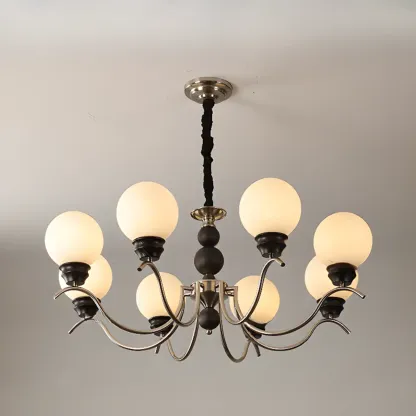 Modern Globe Iron Chandelier for Dining Room Image - 4