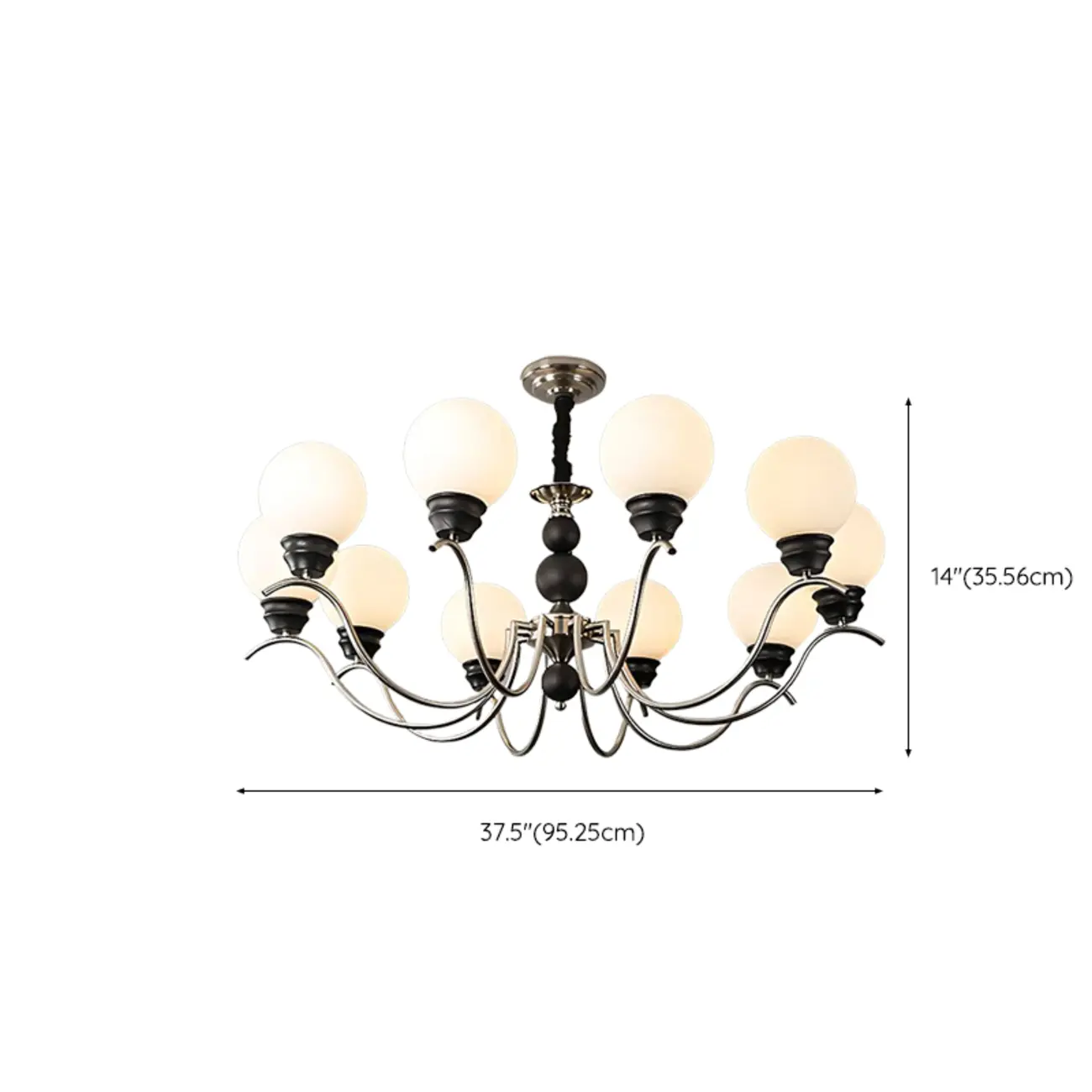 Modern Globe Iron Chandelier for Dining Room Image - 14 | homeyfad
