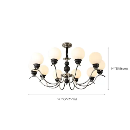 Modern Globe Iron Chandelier for Dining Room Image - 14