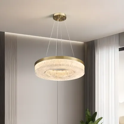 Modern Crystal Ring Chandelier for Luxury Interiors Image - 4