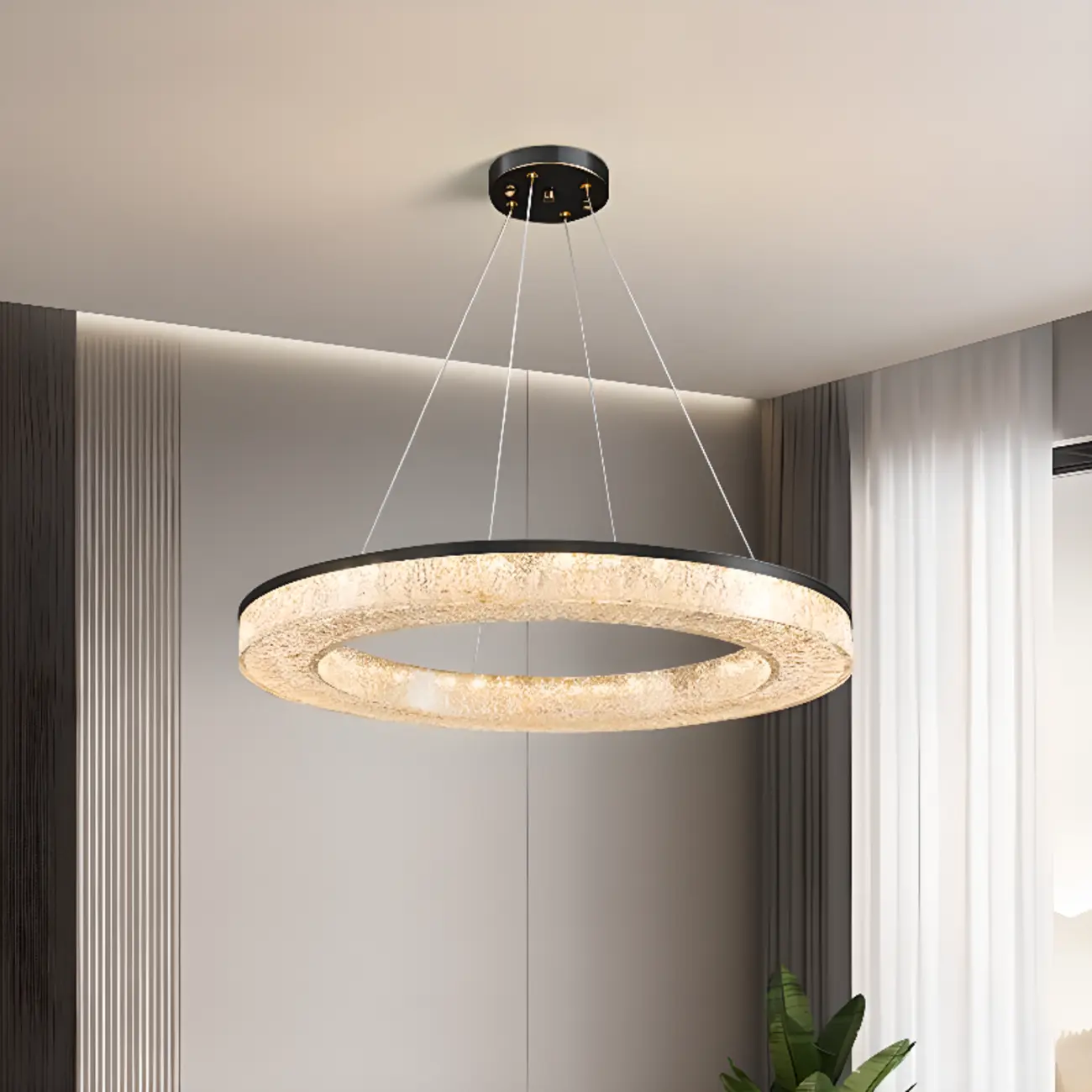 Modern Crystal Ring Chandelier for Luxury Interiors Image - 11 | homeyfad