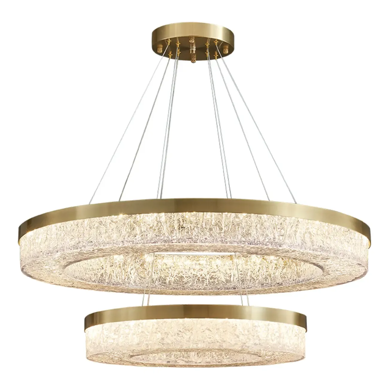 Modern Crystal Ring Chandelier for Luxury Interiors Image - 12
