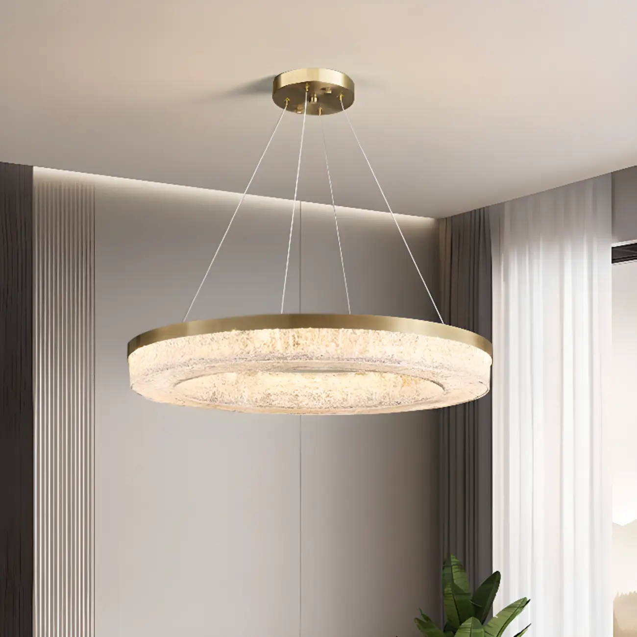 Modern Crystal Ring Chandelier for Luxury Interiors Image - 6 | homeyfad