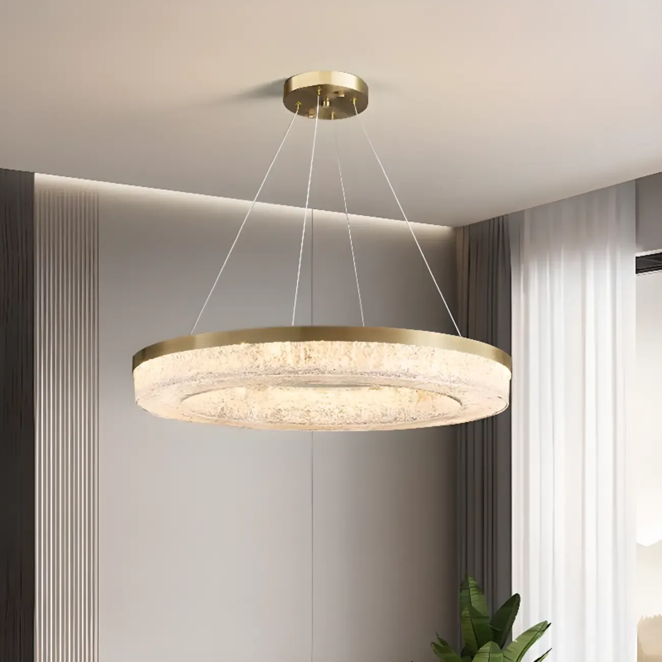 Modern Crystal Ring Chandelier for Luxury Interiors Image - 6