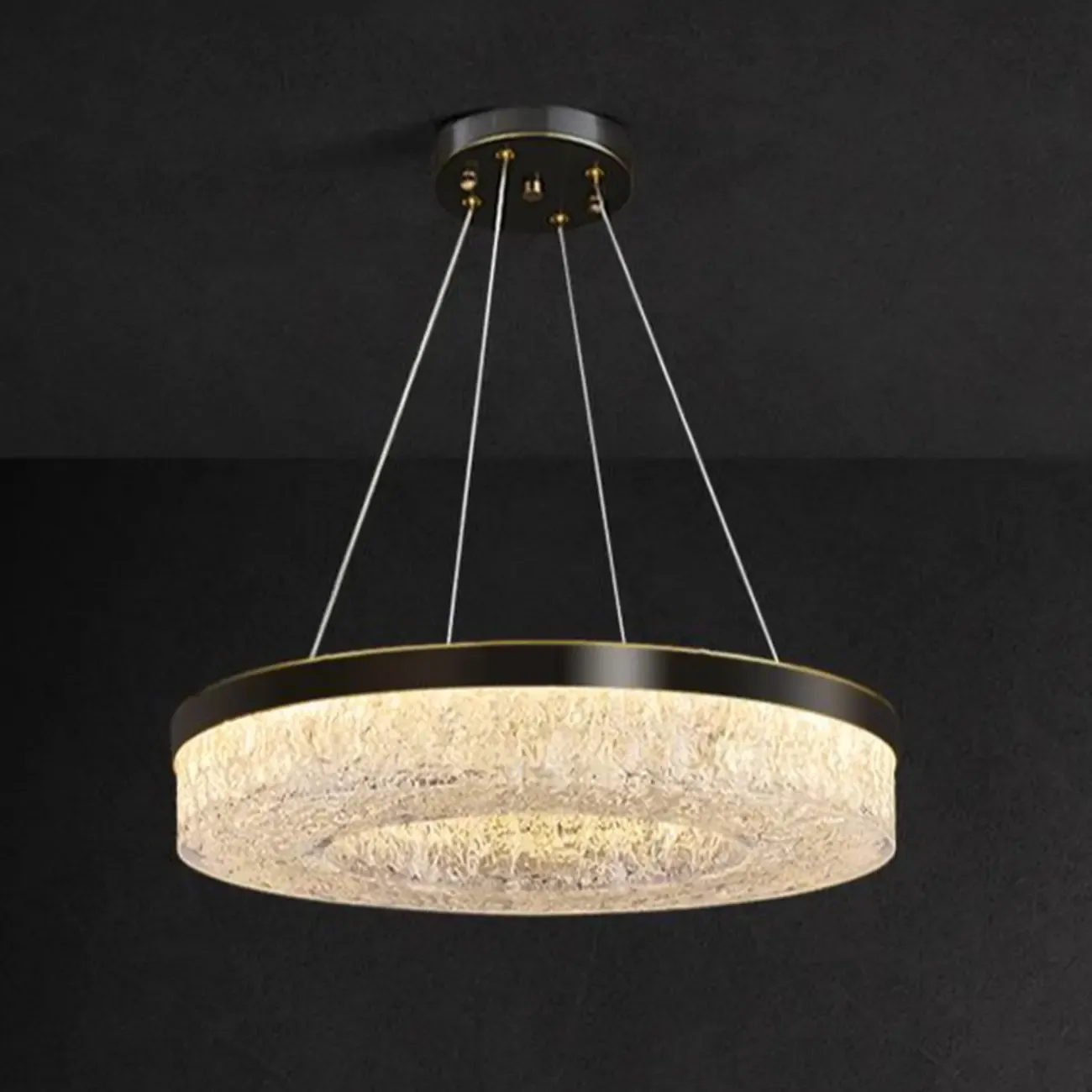 Modern Crystal Ring Chandelier for Luxury Interiors Image - 13