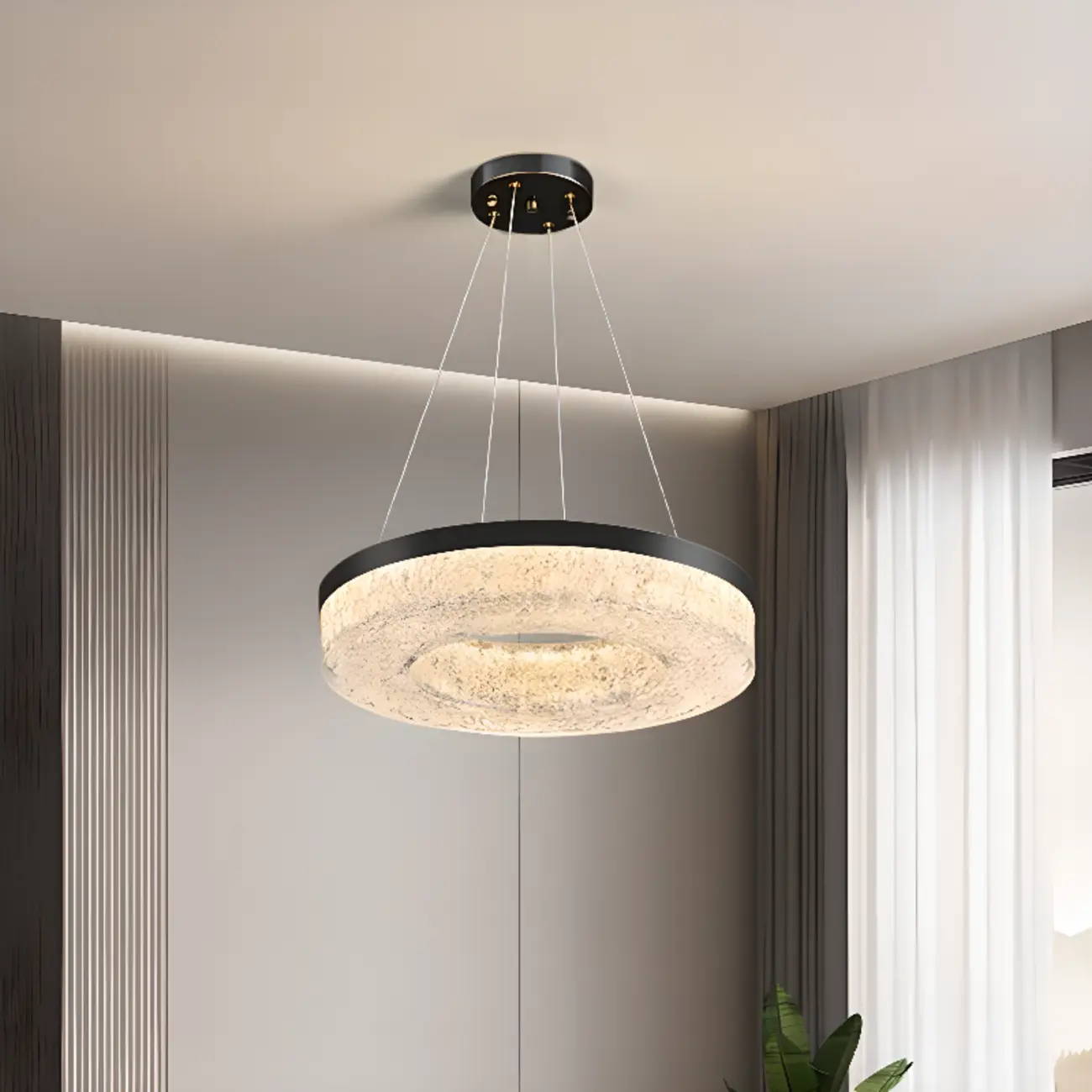 Modern Crystal Ring Chandelier for Luxury Interiors Image - 9 | homeyfad