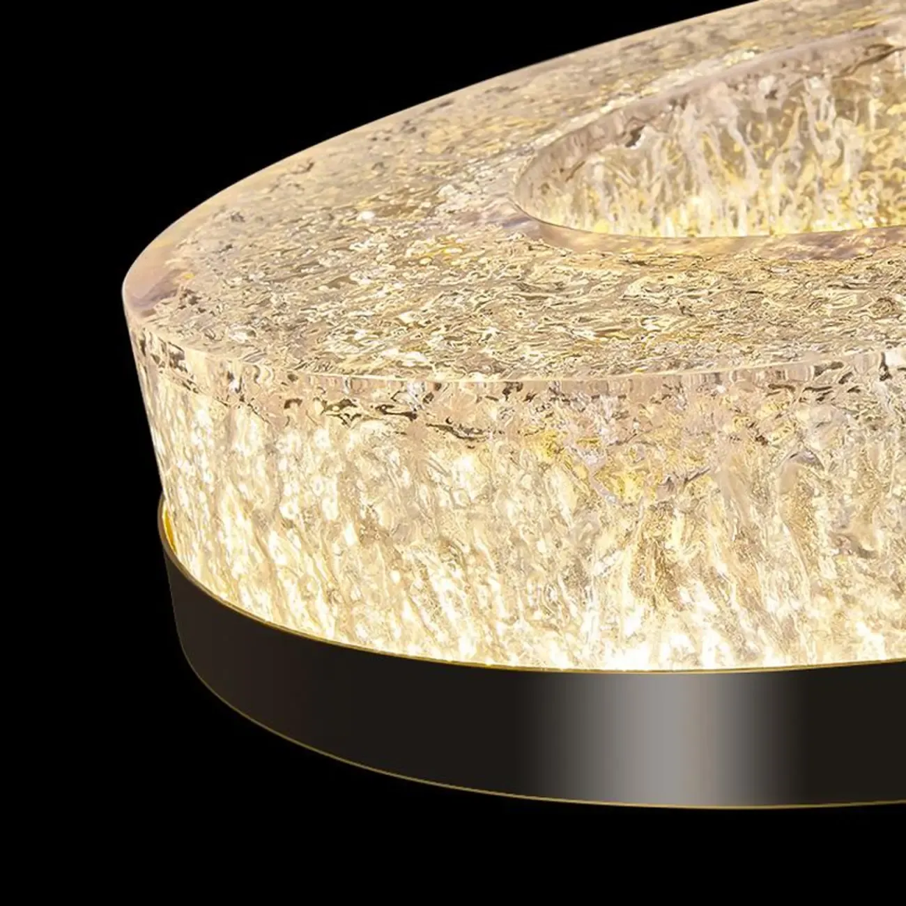 Modern Crystal Ring Chandelier for Luxury Interiors Image - 15