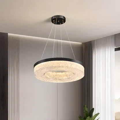 Modern Crystal Ring Chandelier for Luxury Interiors Image - 10
