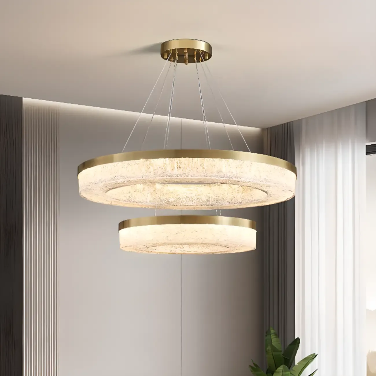 Modern Crystal Ring Chandelier for Luxury Interiors Image - 19