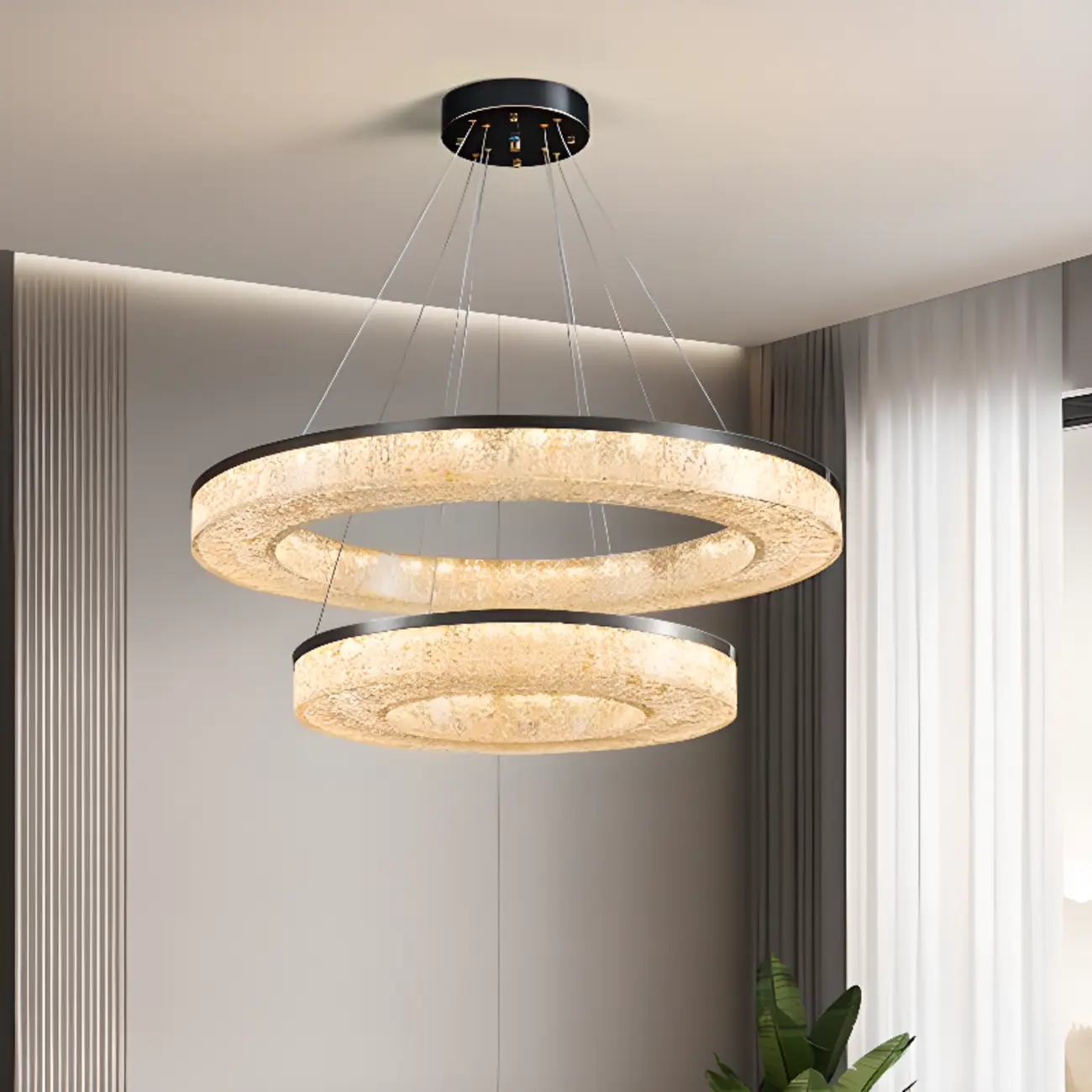 Modern Crystal Ring Chandelier for Luxury Interiors Image - 20 | homeyfad