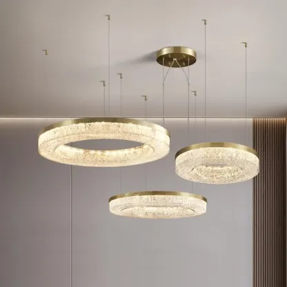 Modern Crystal Ring Chandelier for Luxury Interiors Image - 23