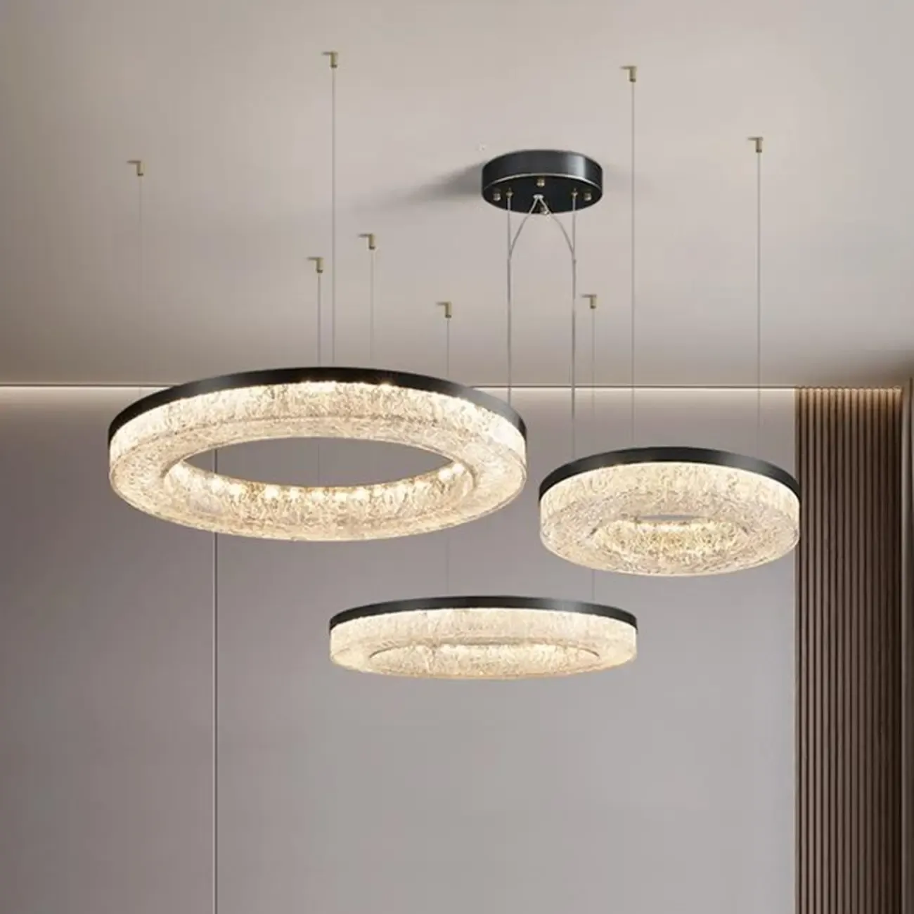 Modern Crystal Ring Chandelier for Luxury Interiors Image - 24