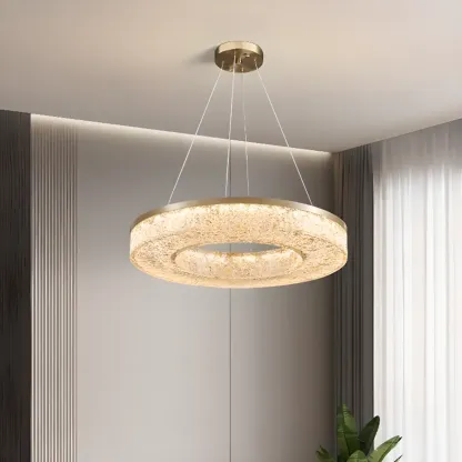 Modern Crystal Ring Chandelier for Luxury Interiors Image - 25