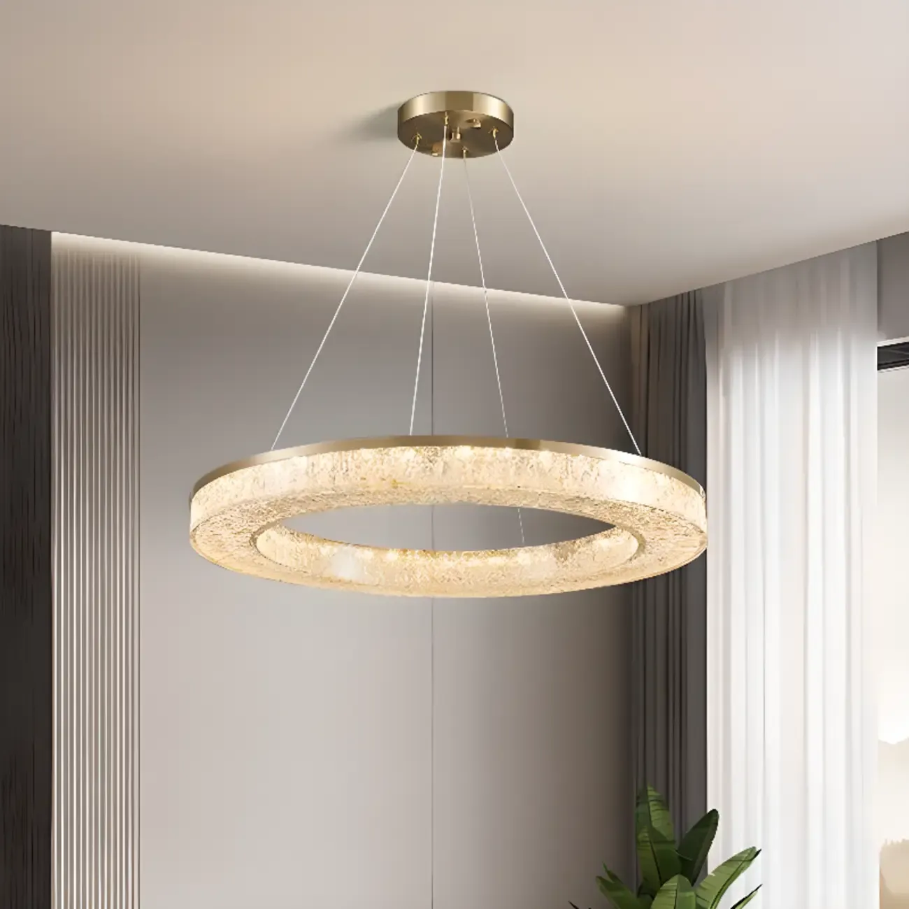 Modern Crystal Ring Chandelier for Luxury Interiors Image - 26