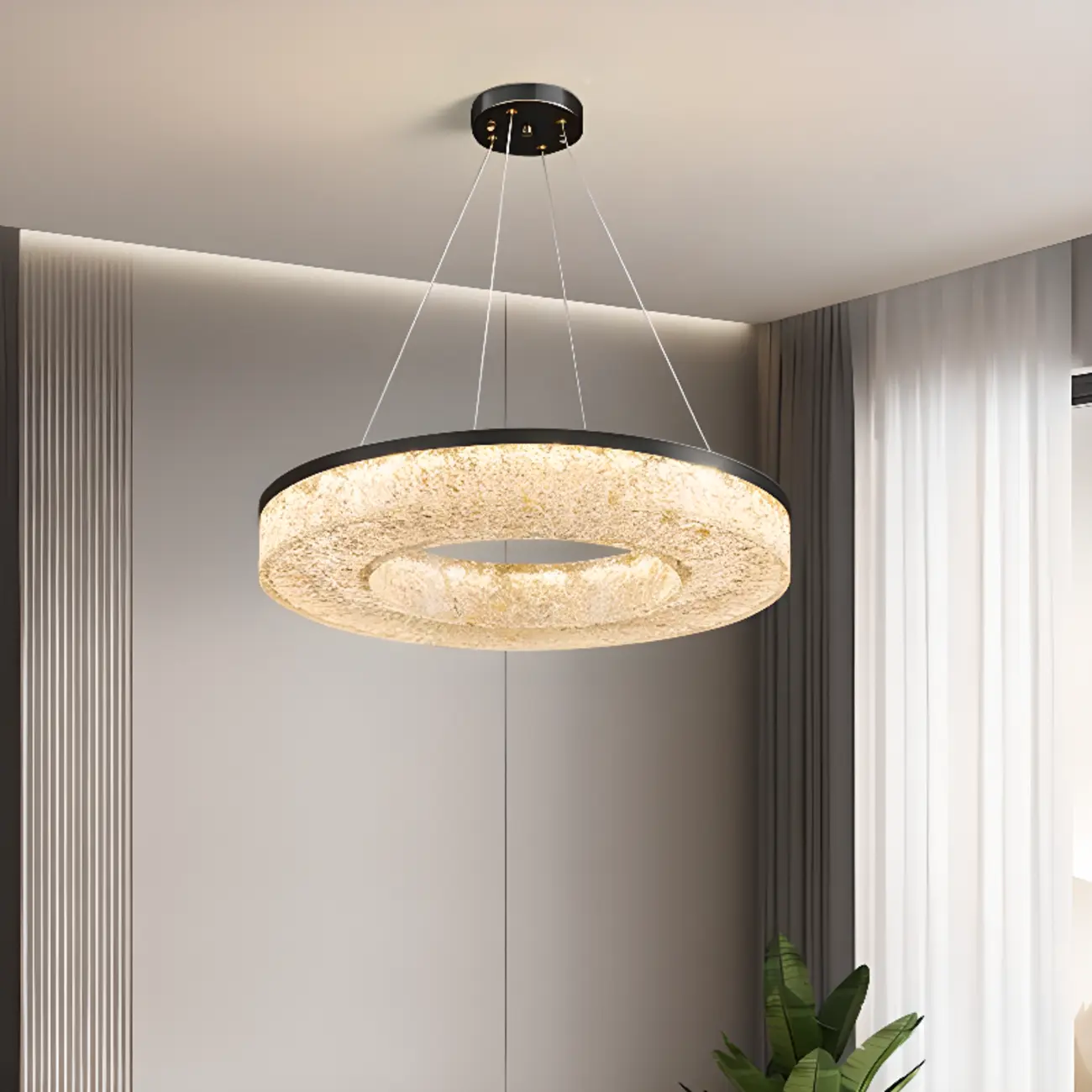 Modern Crystal Ring Chandelier for Luxury Interiors Image - 27 | homeyfad
