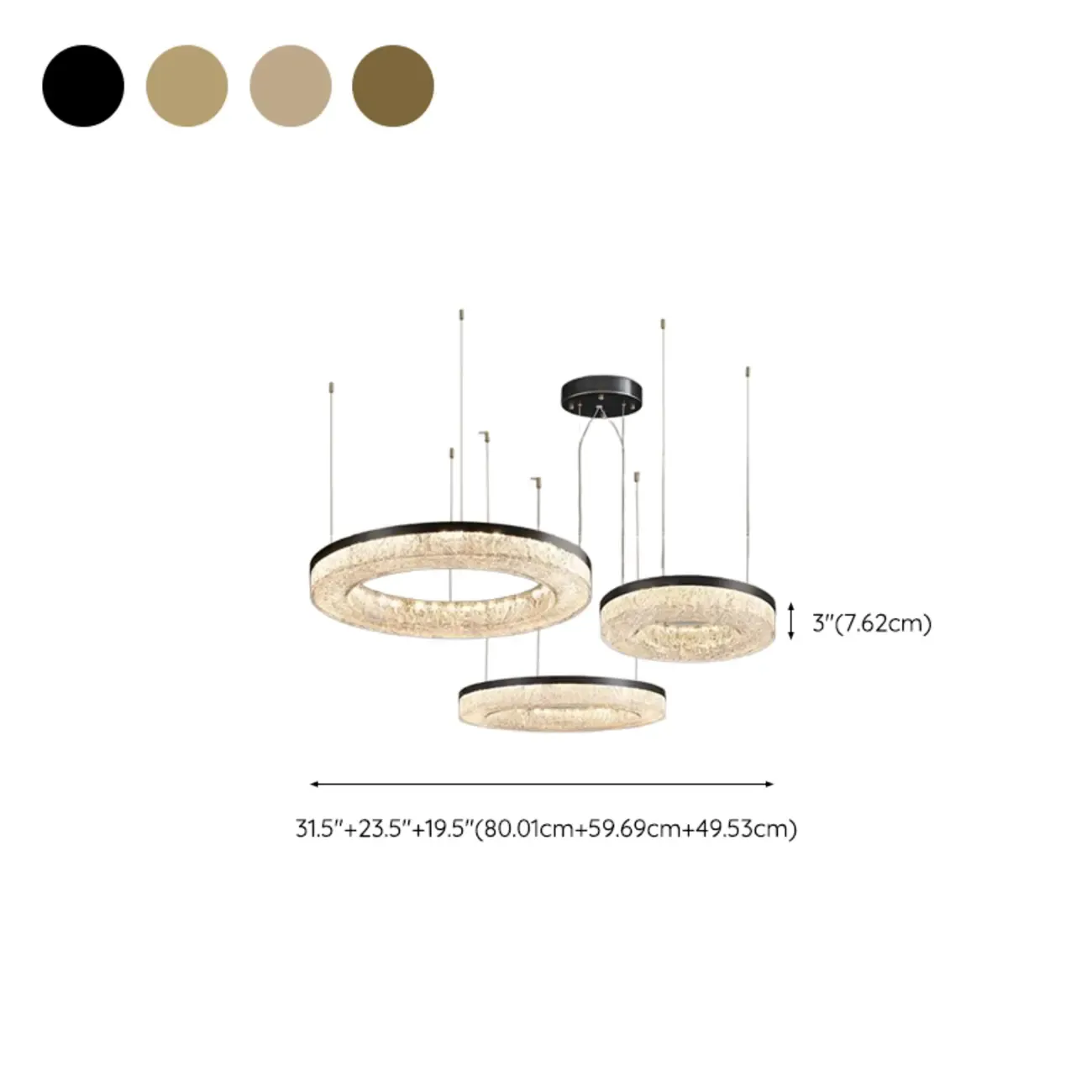 Modern Crystal Ring Chandelier for Luxury Interiors Image - 33